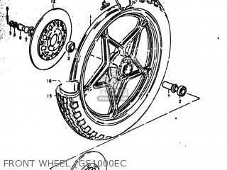 FRONT WHEEL (GS1000EC - GS1000EC 1978 (C) USA (E03)