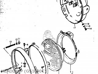 HEADLAMP (GS1000C) - GS1000EC 1978 (C) USA (E03)