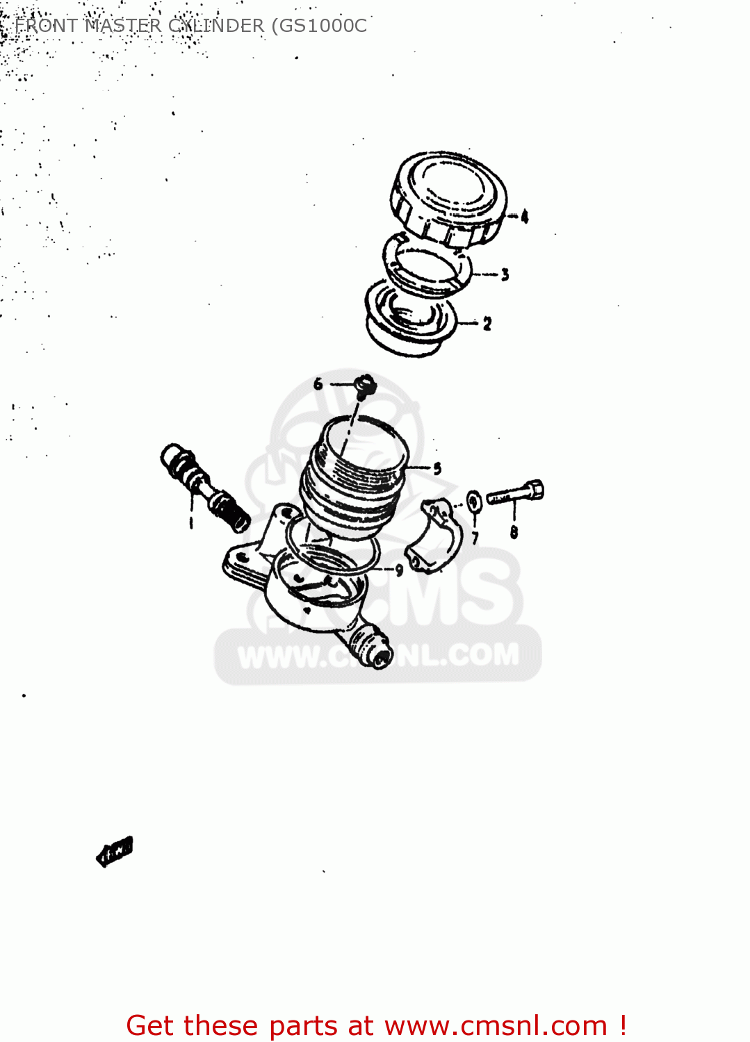 FRONT MASTER CYLINDER (GS1000C GS1000EC 1979 (N) USA (E03)