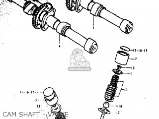 CAM SHAFT - VALVE - GS1000EC 1979 (N) USA (E03)