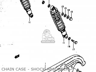 CHAIN CASE - SHOCK ABSORBER - GS1000EC 1979 (N) USA (E03)