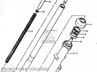 FRONT FORK (GS1000C - GS1000EC 1979 (N) USA (E03)