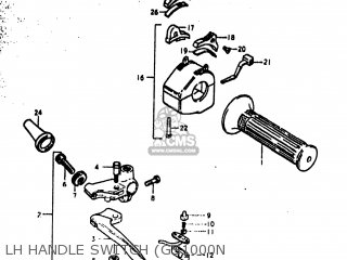 LH HANDLE SWITCH (GS1000N - GS1000EC 1979 (N) USA (E03)
