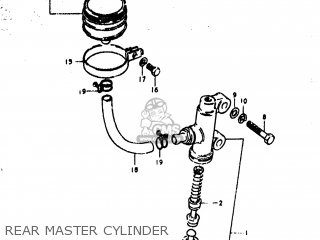 REAR MASTER CYLINDER - GS1000EC 1979 (N) USA (E03)