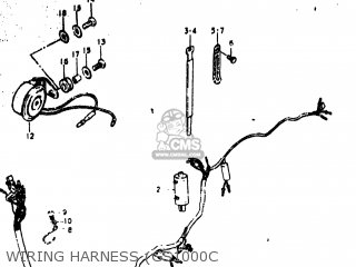 WIRING HARNESS (GS1000C - GS1000EC 1979 (N) USA (E03)