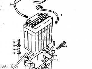 BATTERY - GS1000EN 1978 (C) USA (E03)
