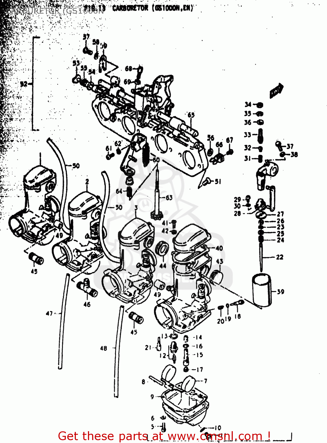 CARBURETOR (GS1000N GS1000EN 1979 (N) USA (E03)