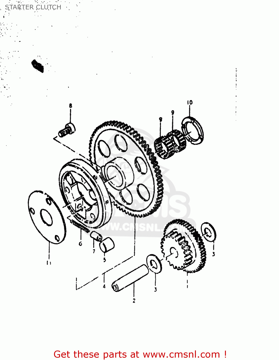 STARTER CLUTCH GS1000EN 1979 (N) USA (E03)