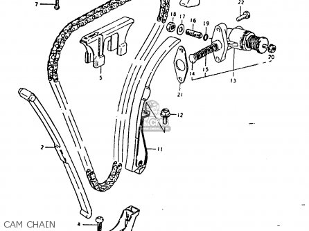 CAM CHAIN - GS1000G 1980 (T) GENERAL EXPORT (E01)
