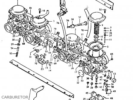 CARBURETOR - GS1000G 1980 (T) GENERAL EXPORT (E01)