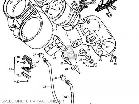 SPEEDOMETER - TACHOMETER - GS1000G 1980 (T) GENERAL EXPORT (E01)