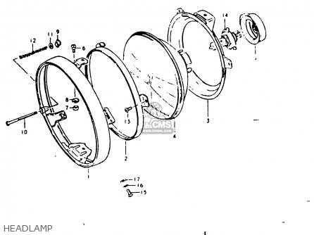 HEADLAMP - GS1000G 1980 (T) GENERAL EXPORT (E01)