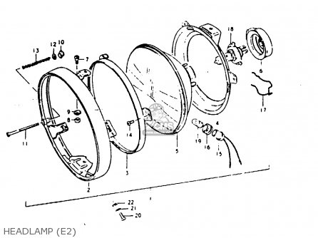 HEADLAMP (E2) - GS1000G 1980 (T) GENERAL EXPORT (E01)