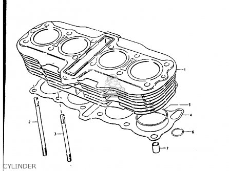 CYLINDER - GS1000G 1980 (T) GENERAL EXPORT (E01)