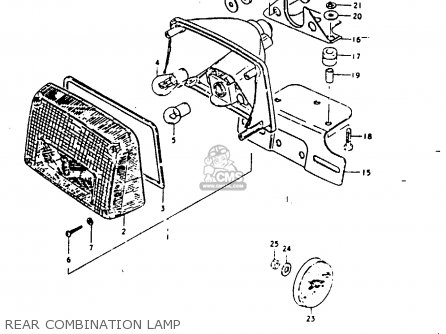 REAR COMBINATION LAMP - GS1000G 1980 (T) GENERAL EXPORT (E01)