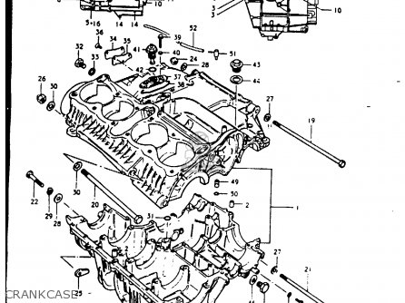 CRANKCASE - GS1000G 1980 (T) GENERAL EXPORT (E01)