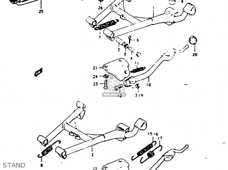 STAND - GS1000G 1980 (T) GENERAL EXPORT (E01)