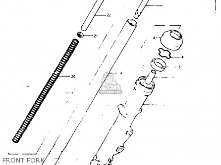 FRONT FORK - GS1000G 1980 (T) GENERAL EXPORT (E01)