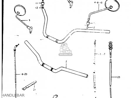 HANDLEBAR - GS1000G 1980 (T) GENERAL EXPORT (E01)