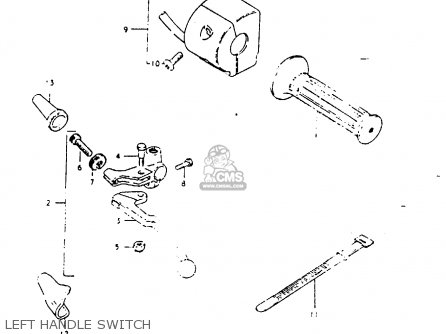LEFT HANDLE SWITCH - GS1000G 1980 (T) GENERAL EXPORT (E01)