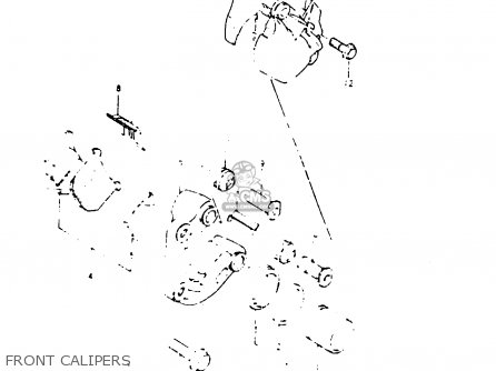 FRONT CALIPERS - GS1000G 1980 (T) GENERAL EXPORT (E01)