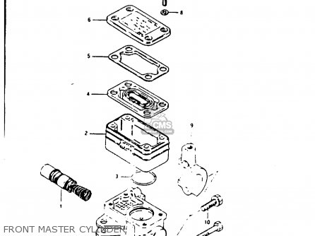 FRONT MASTER CYLINDER - GS1000G 1980 (T) GENERAL EXPORT (E01)