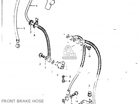 FRONT BRAKE HOSE - GS1000G 1980 (T) GENERAL EXPORT (E01)