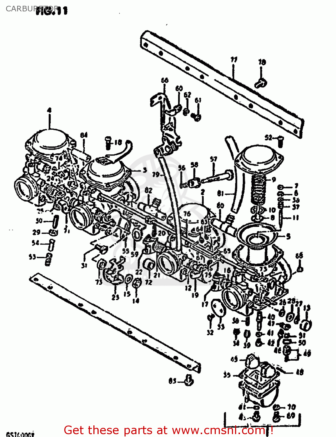 CARBURETOR GS1000G 1980 (T) USA (E03)