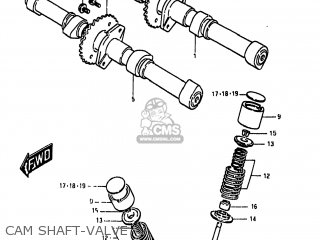 CAM SHAFT-VALVE - GS1000G 1980 (T) USA (E03)