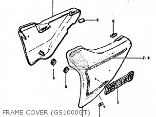 FRAME COVER (GS1000GT) - GS1000G 1980 (T) USA (E03)