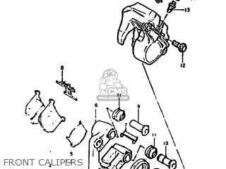 FRONT CALIPERS - GS1000G 1980 (T) USA (E03)