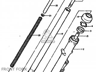 FRONT FORK - GS1000G 1980 (T) USA (E03)