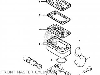 FRONT MASTER CYLINDER - GS1000G 1980 (T) USA (E03)