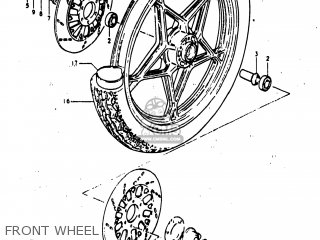 FRONT WHEEL - GS1000G 1980 (T) USA (E03)
