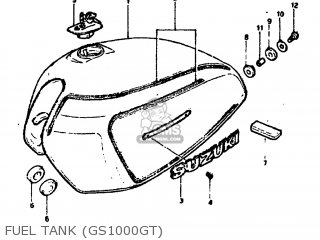 FUEL TANK (GS1000GT) - GS1000G 1980 (T) USA (E03)