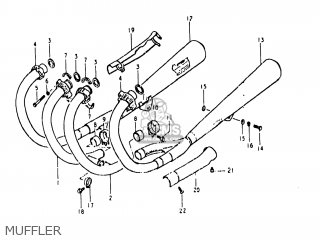 MUFFLER - GS1000G 1980 (T) USA (E03)
