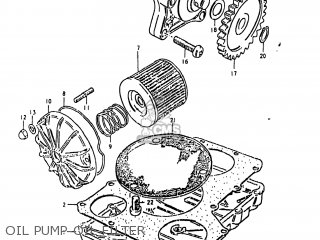 OIL PUMP-OIL FILTER - GS1000G 1980 (T) USA (E03)
