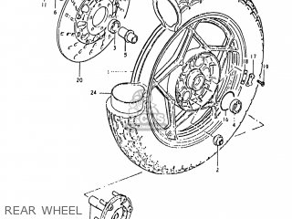 REAR WHEEL - GS1000G 1980 (T) USA (E03)