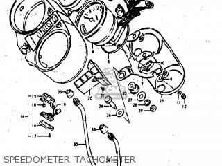 SPEEDOMETER-TACHOMETER - GS1000G 1980 (T) USA (E03)