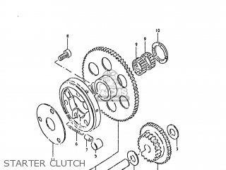STARTER CLUTCH - GS1000G 1980 (T) USA (E03)
