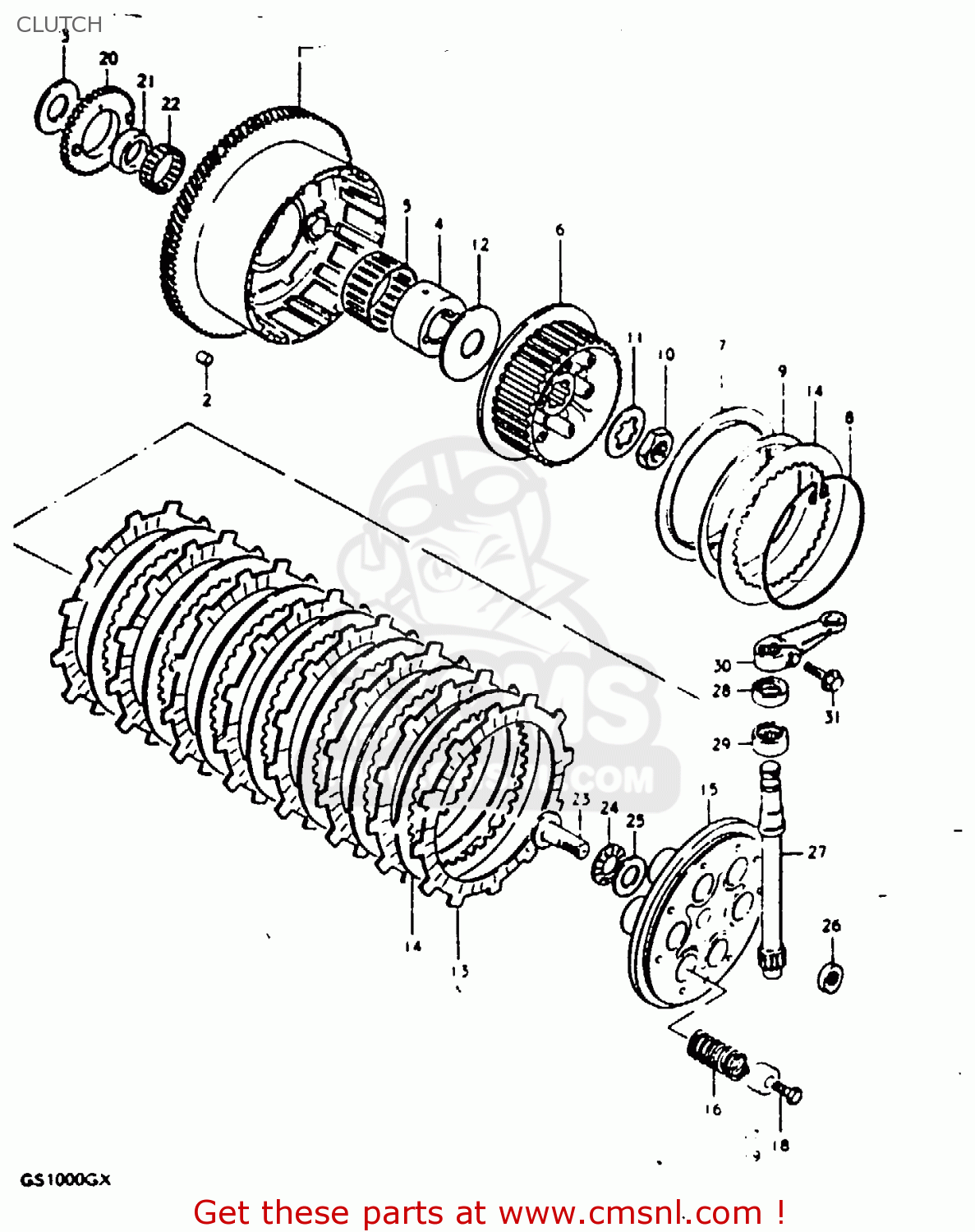 CLUTCH GS1000G 1981 (X) GENERAL EXPORT (E01)