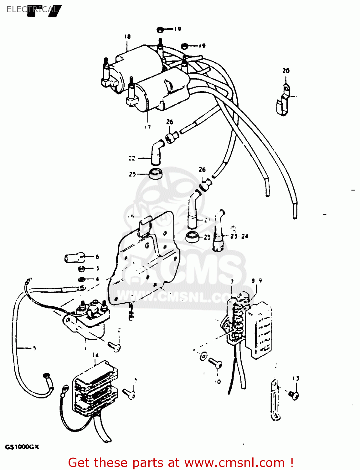 ELECTRICAL GS1000G 1981 (X) GENERAL EXPORT (E01)