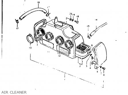 AIR CLEANER - GS1000G 1981 (X) GENERAL EXPORT (E01)