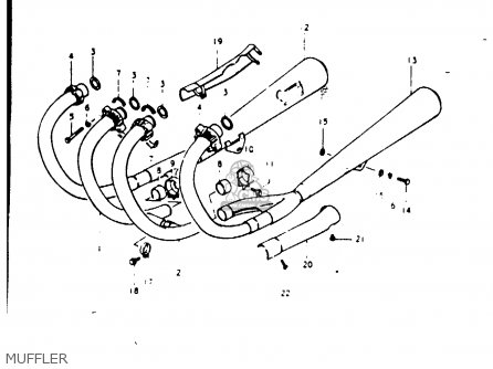 MUFFLER - GS1000G 1981 (X) GENERAL EXPORT (E01)