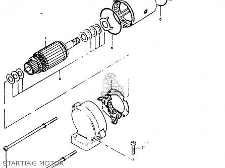 STARTING MOTOR - GS1000G 1981 (X) GENERAL EXPORT (E01)