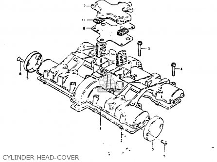 CYLINDER HEAD COVER - GS1000G 1981 (X) GENERAL EXPORT (E01)