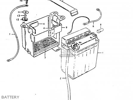 BATTERY - GS1000G 1981 (X) GENERAL EXPORT (E01)