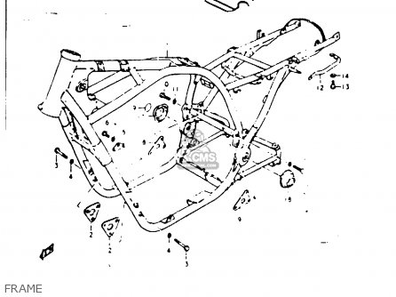 FRAME - GS1000G 1981 (X) GENERAL EXPORT (E01)