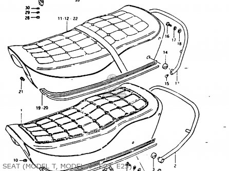SEAT (MODEL T, MODEL X : E22, E25) - GS1000G 1981 (X) GENERAL EXPORT (E01)