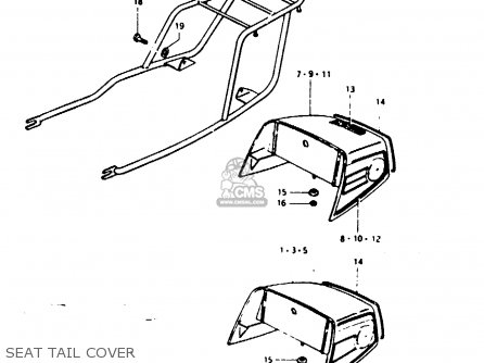 SEAT TAIL COVER - GS1000G 1981 (X) GENERAL EXPORT (E01)